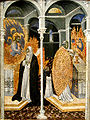 Catharina ontvangt de Heilige Communie uit de hand van Jezus, Giovanni di Paolo, 15e eeuw