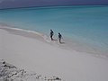 Lee shore beach on Long Island, The Bahamas.