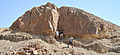 Nordmarkite stock (Triassic) in the Gevanim Valley, Makhtesh Ramon, southern Israel.