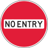 No entry sign