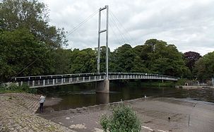 Blackweir Bridge – the northern end of the park