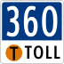 State Highway 360 marker