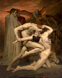 William-Adolphe Bouguereau Dante And Virgil in Hell