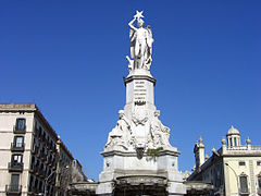 Font del Geni Català (1856), de Faust Baratta i Josep Anicet Santigosa, Pla de Palau.