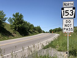 PA 153 in Boggs Township