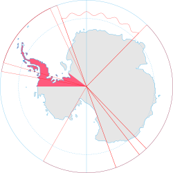 Location in Antarctica.