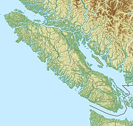 Map showing the location of Sydney Inlet Provincial Park