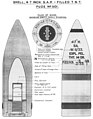 Mk IIA S.A.P. (semi armour-piercing) shell