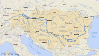 Karta Dunavskog sliva