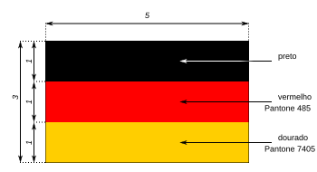 Especificações da bandeira da Alemanha