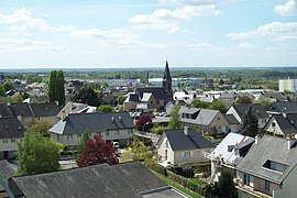 A view of the town centre of L'Hermitage