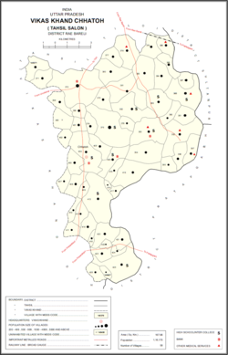 Map showing Barkhurdarpur(#377) in Chhatoh CD block