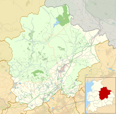 Huntroyde Hall is located in the Borough of Ribble Valley