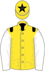 Yellow, black epaulets, white sleeves, yellow cap, black star