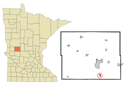 Location of Forada, Minnesota