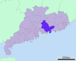 惠州市在广东省的地理位置