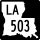 Louisiana Highway 503 marker