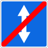 5.38 End of reversible lane