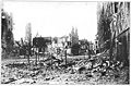 Ypres, the British soldiers "Wipers," was the scene of much of the bloodiest fighting of the war. Three great battles were fought for its possession. The photograph shows what was once the market place.