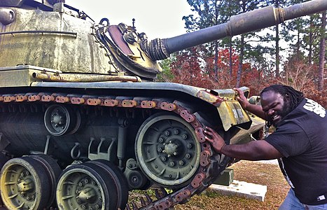 Mark Henry pushes tank