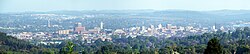 Downtown Pietermaritzburg as seen from Chase Valley