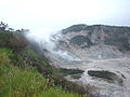 Vulkanische activiteit op de "Solfatara".