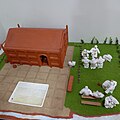 Miniature model of a shkinta displayed at the Ganzibra Dakhil Mandi in Liverpool, New South Wales, Australia