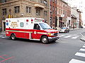 An ambulance from the Philadelphia Fire Department