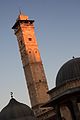 The minaret, before destruction in April 2013