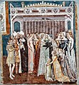 Treviso Belediye Müzesi'ndeki Modena'lı Tommaso tarafından 1355–1358 yılları arasında yapılan "Azize Ursula'nın tarihi" adlı fresklerinden biri