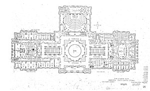 Second floor plan by Cass Gilbert