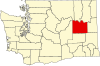 State map highlighting Lincoln County