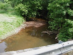 Six Mile Run at Canal Road, near its mouth to the Millstone River