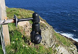 A webcam installed near Sumburgh Head lighthouse. The cliffs used to be home to large numbers of seabirds. The area is an RSPB nature reserve.