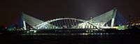 Seri Saujana Bridge at night