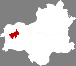 Location within Fushun City