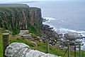 Dunnet Head view, Scotland. Rocks are the Old Red Sandstone.