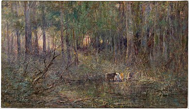 Frederick McCubbin, Violet and Gold, 1911