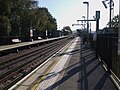 Northbound platform looking east with the fast tracks on the right. The southbound platform is on the left.