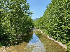 An inlet stream of the lower reservoir