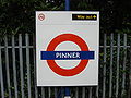 Station platform roundel