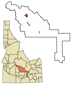 Location in Blaine County, Idaho