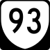 State Route 93 marker