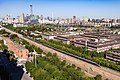 北京商务中心区与复兴号高速列车 Beijing central business district and a high-speed train