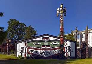 Kwakwaka'wakw big house in Victoria