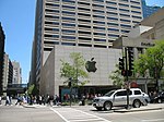 Magnificent Mile in Chicago, the first of Apple's 'flagship' stores