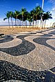 Portuguese pavement in 巴西里约热内卢Copacabana Beach