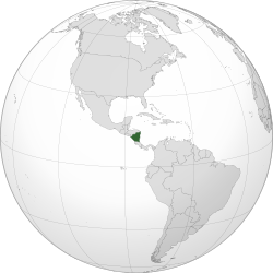 Location of Никарагуа