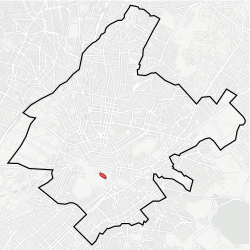 Location within municipality of Athens