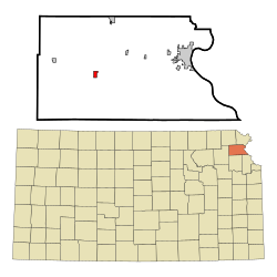 Location within Atchison County and Kansas